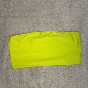 Meshki Neon Yellow Crop Top